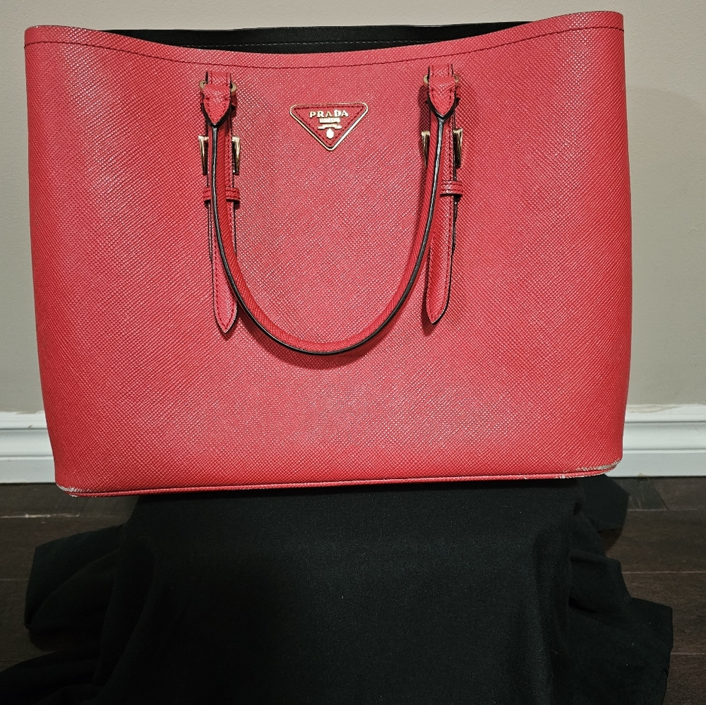 Authentic Prada Double Tote Bag